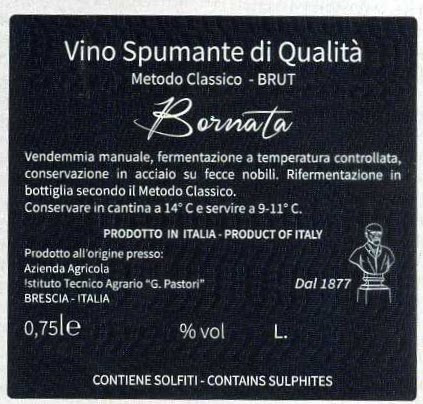 Vino spumante Brut - Bornata